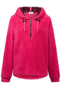 Teddyfell Sweaty mit Kapuze in Pink