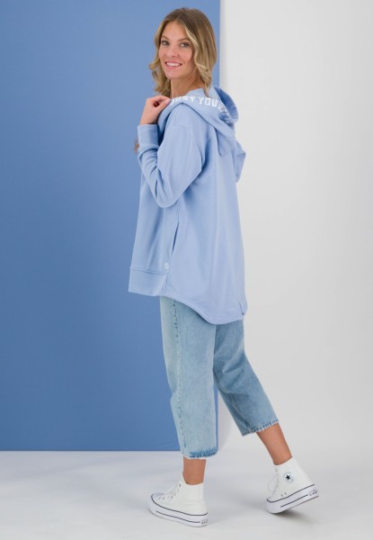 Offene Sweatjacke mit Kapuze und Print von you. Detail