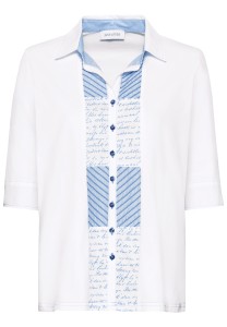 Elastische Shirtbluse in Jersey Qualität